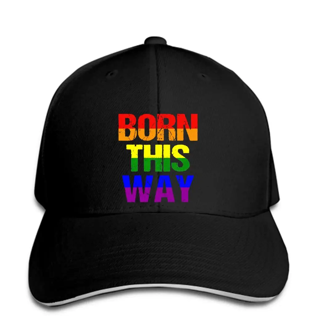 Бейсбольная кепка Born This Way Gay Pride бейсбольная с радугой бейсболка блестками для