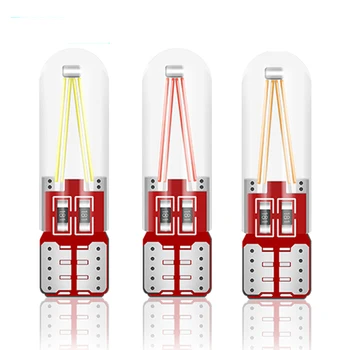 

2019 Newest W5W led T10 cob glass car light Led Filament Light auto automobiles reading dome bulb lamp DRL car styling 12v 24v