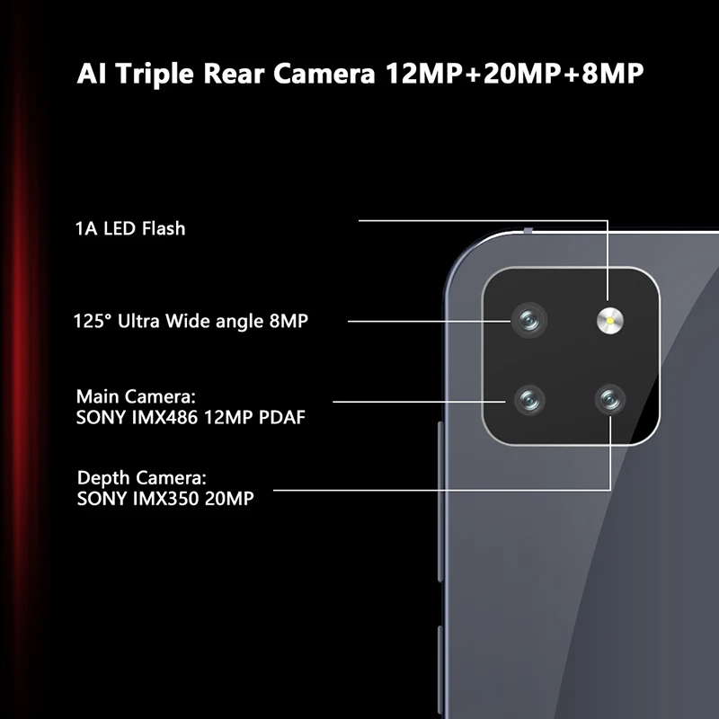 Смартфон Cubot X20 Pro 4G 6 ГБ + 128 Гб Android 9 0 FHD экран в виде капли воды режим AI тройная