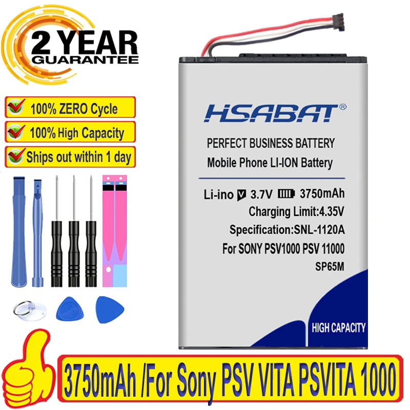 zone Accountant Theoretisch 100% Original Hsabat 3750mah Sp65m Battery For Sony Psv Vita Psvita 1000  Psv1000 Sp65m Pch-1001 Pch-1101 - Batteries - AliExpress