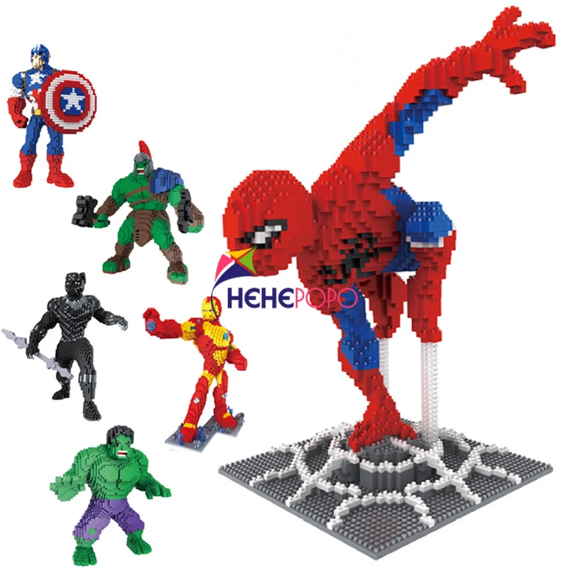Block Bricks Toys Diamond Mini Super-Hero Kids Gift with Cheap-Price DIY Mirco Design