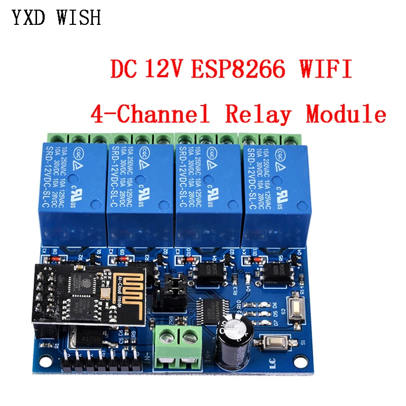 Smart Relay 12v Wifi Wifi Relay Module Esp8266 Relay Relays Board