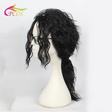 Новая мода Майкл Джексон стиль пушистый длинный кудрявый синтетический парик Полный парик кукурузы волна парик для косплея Вечерние