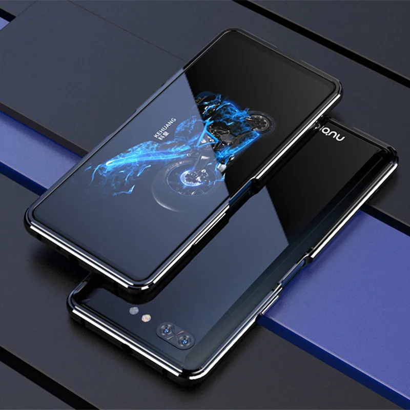 Ультра тонкий металлический каркас для zte Nubia X чехол жесткий алюминиевый бампер чехол для zte Nubia X NX616J телефон