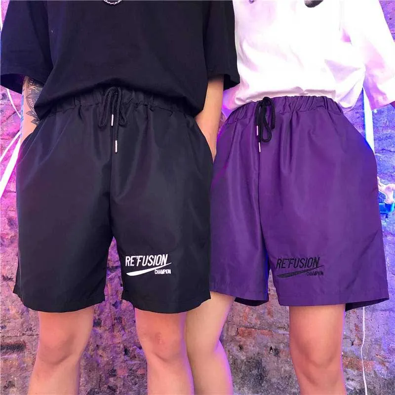 NiceMix корейский принт письмо harajuku для женщин сплошной альбом обычный Ulzzang Прямая поставка прямые свободные панк ноги Винтаж повседневное