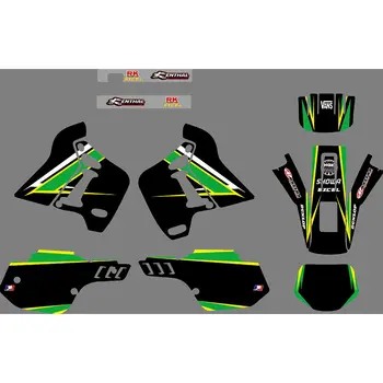 

Full Graphics Decals Stickers Motorcycle Background Custom Number Name 3M Matte For KAWASAKI KDX200 KDX 200 1991 1992 1993 1994