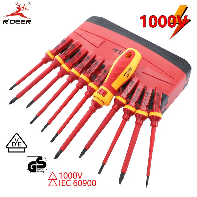 13 Pcs VED Insulated Screwdriver Set CR V High Voltage 1000V