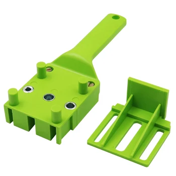 

Doweling Jig Woodworking Locator Drilling Locator Quick Centering Fixture for Positioning Punching Wood Boards