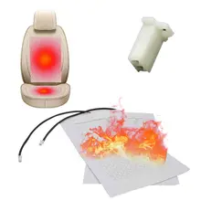 2 шт., 12 В, Универсальная автомобильная грелка для сидений, автомобильные грелки для сидений с подогревом, коврик из углеродного волокна с подогревом, автомобильный зимний утеплитель, коврик