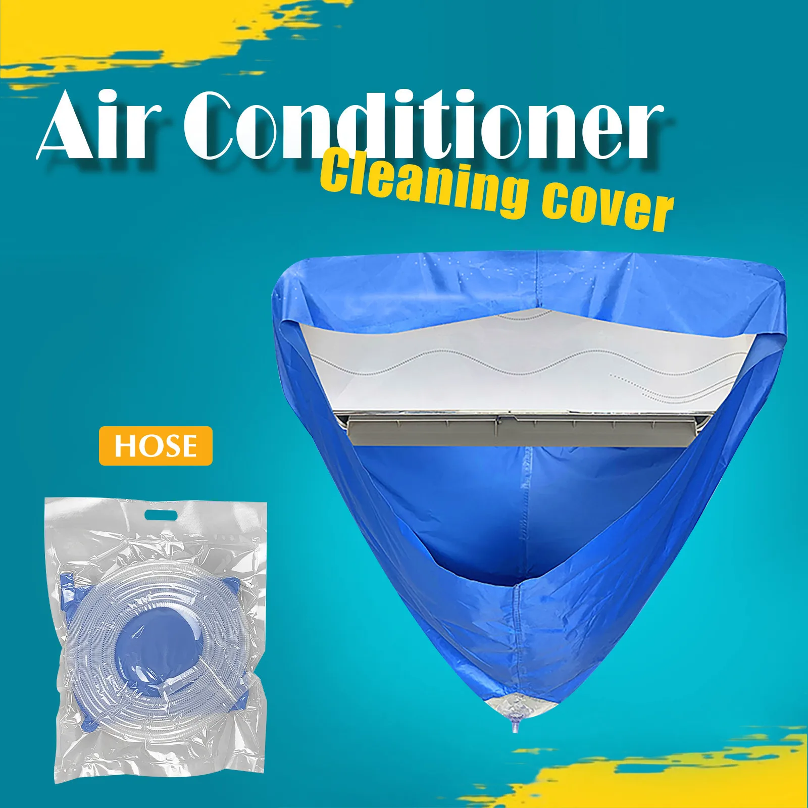 Air Conditioner Cleaning Cover Dust Washing Cover Clean Waterproof Protector 