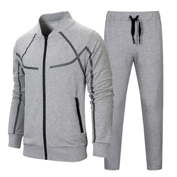 

Two Piece Set Men Outdoor Sports Men's Casual Suit Large Size Baseball Uniform Cotton Mens Tracksuit Jogger Sets Mens Clothing