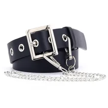 Women Chain Belt Fashion Adjustable Pin Buckle Waistband Eye Button Female Girdle Corset New Designer Trend Wide Belts For Jeans