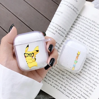 

Soft Cute Earphone Case For Apple airpods Case Funny Cute Pocket Pikachue Transparent Airpods Case in Earphone Accessories Coque