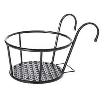 

Flower Rack Indoor Iron Structure Container Practical Holder Durable Balcony Wall Hanging Garden Modern Strong Home Decorative