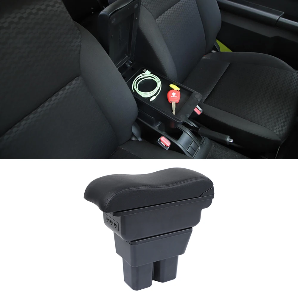 2pcs Rear seat armrest box Water Cup Storage Box For Suzuki Jimny