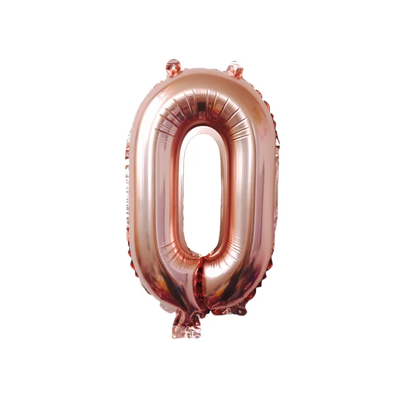 HL/императора Лян шар розовое золото 16-дюймовый шпилька для стройного тела американский Стиль 0-9 Декорации для вечеринки на день рождения с цифрами воздушный шар