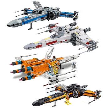 

New X Wing Tie Fighter Star& Wars Poe Dameron Building Blocks Starwars Toys For Children Christmas Gift 75273 75149 75218 75102
