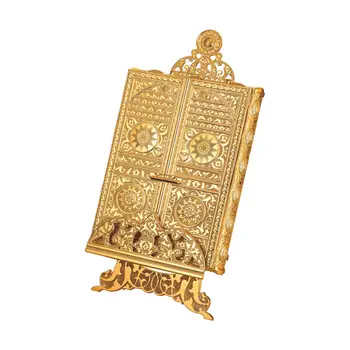 

Authentic Book Holder Book Stand Rehal Golden Silver Book Stand Decor Bookware Made in Turkey Home Decoration 1 Piece