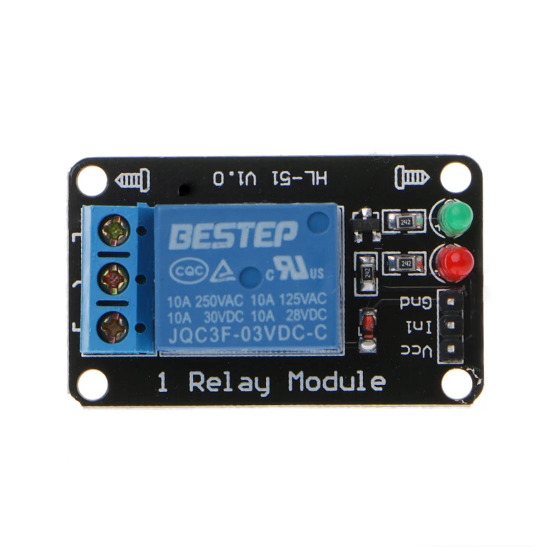 

1PCS 1 Channel 3V Relay Module 3.3V Low Level Shooting with Lamp G8TB