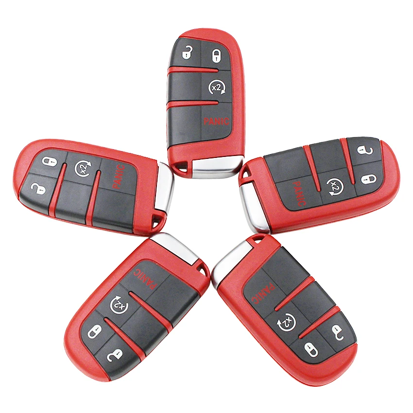 Умный дистанционный ключ 4 кнопки 433MHz 7953A чип для Dodge Durango Journey- M3N-40821302 M3N40821302-Red цвет