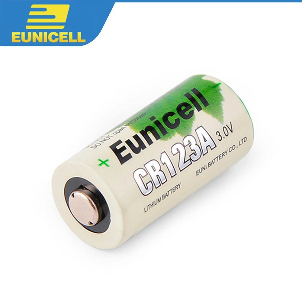 Комплект из 2 предметов Eunicell CR123A 123A CR123 16340 Li-MnO2 3V литиевая Батарея CR17345 KL23a VL123A DL123A 5018LC EL123AP для Камера фонарик
