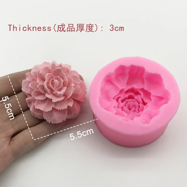 3D Silicone flower mold cake decoration Rose flower shape soap silicone  molds cake molds candle aroma stone mould