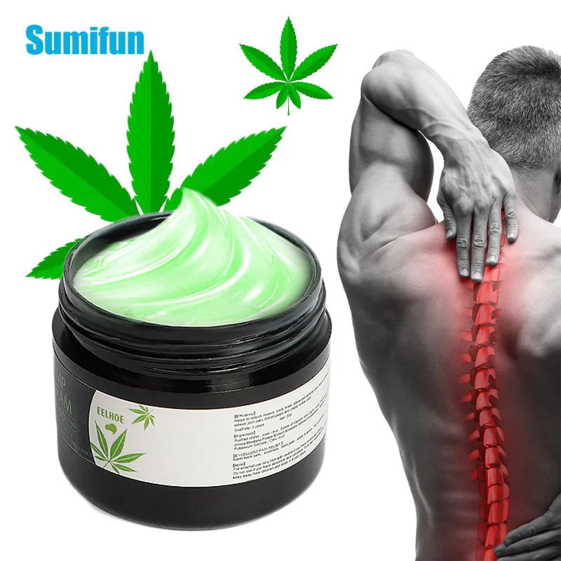 30g Soft Natural Anti-Inflammation Hemp Cream For Neck Pain Balm Ointment Relief Relieve Musle Green 1PC | Красота и здоровье