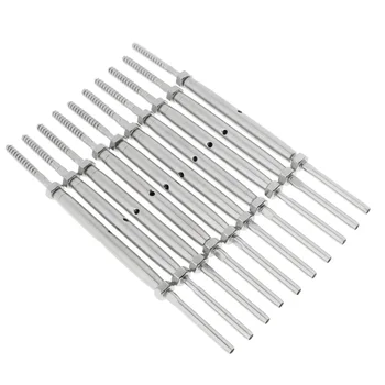 

10PCS Lag Screws Deck Cable Railing Screws for 1/8inch Cable Railing, Anti-rust and Wear-resisting