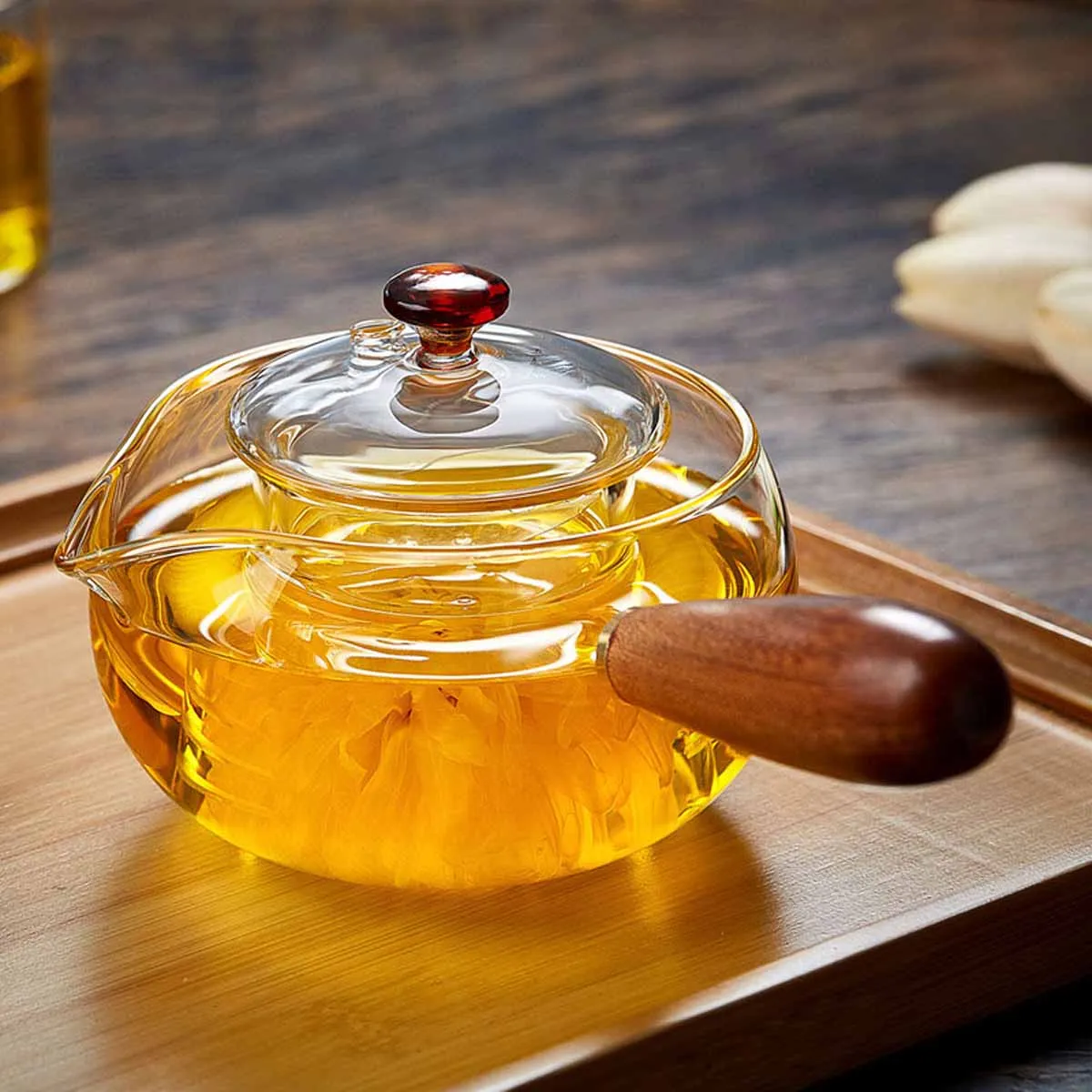 Чайники с деревянной ручкой 300 500 мл|teapot glass|teapot kettleteapot glass tea pot |