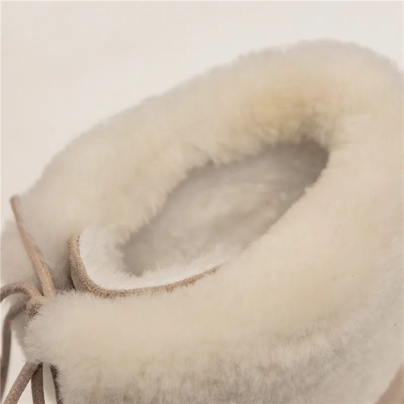 Meotina/зимние ботинки на натуральном меху женские ботильоны из натуральной кожи на толстом каблуке обувь с круглым носком смешанных цветов Женская обувь; размеры 34-39