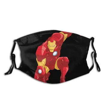 

Avengers Non-Disposable Mouth Face Mask Ironman Anti Haze Dustproof Mask With Filters Protection Cover Respirator Muffle