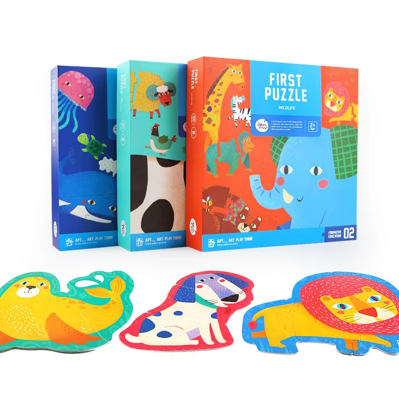 Детская обучающая игрушка, художественная головоломка, игрушки для детского сада, интеллектуальное развитие, раннее обучение, модель животного