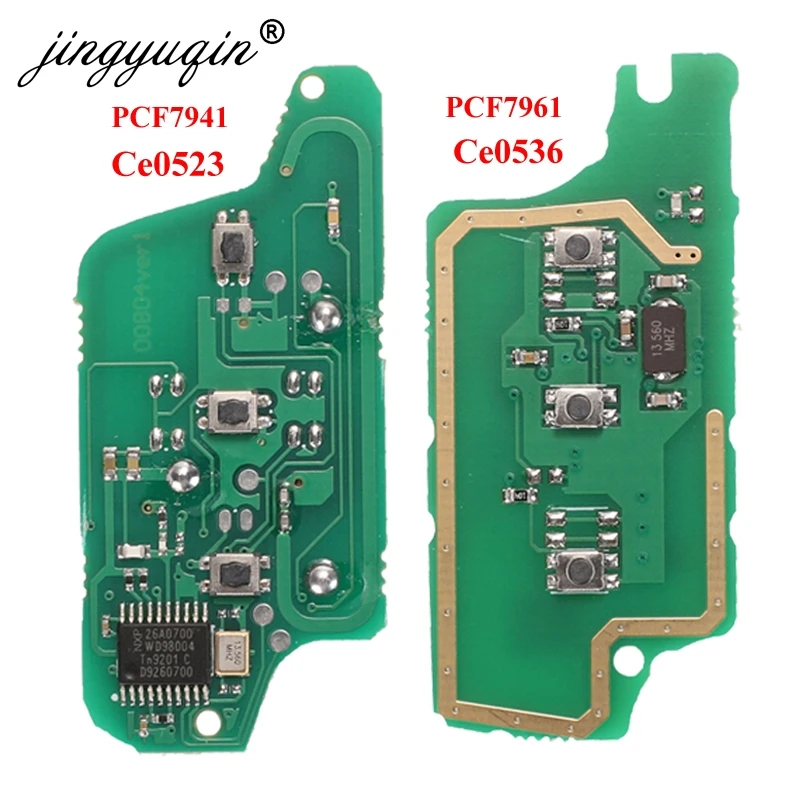 Jingyuqin для peugeot 407 307 308 607 Citroen C2 C3 C4 C5 ASK/FSK дистанционный ключ электронная плата 3