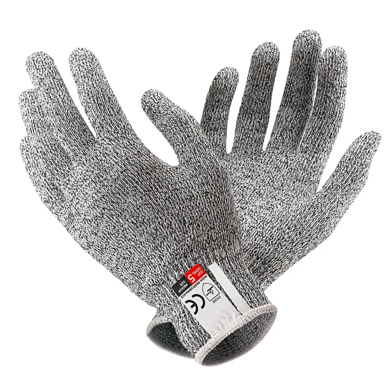 Guantes anticorte de grado 5 para cocina, protección de seguridad para corte  de vidrio, HPPE, trabajo de jardinería, personalizable - AliExpress