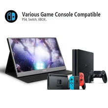 Tela sensível ao toque portátil do monitor 15.6 f10 10 pontos fhd ips tela usb tipo-c hdmi display para o portátil ps4 interruptor xbox telefone