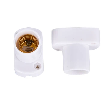 

1PC White Square Lamp Holder For E17 E14 LED Light Bulbs Aging-Test Light Base New Hot