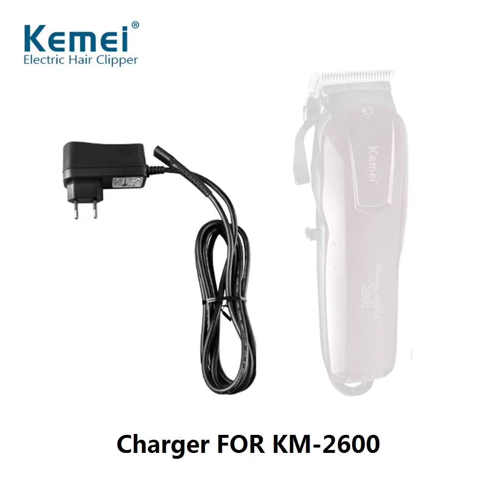 Kemei зарядное устройство для KM-2600 из углеродистой стали электрическая бритва машинка для стрижки волос триммер Мощный станок для бритья волос инструмент для стрижки волос - Цвет: black