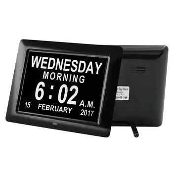 

New 8inch Digital Calendar Clock ABS Digital Day Alarm Clock Large Dare Time Screen for Home Office Desk Table Decoration