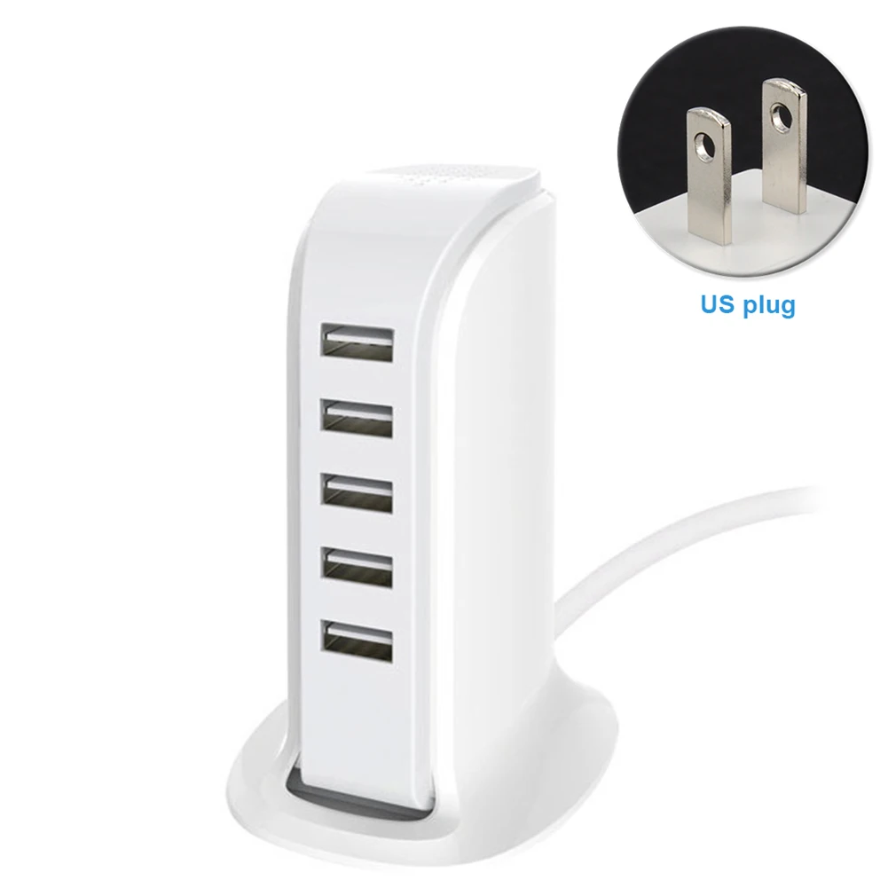 5 портов адаптер питания USB зарядное устройство домашняя умная форма парусника 4A