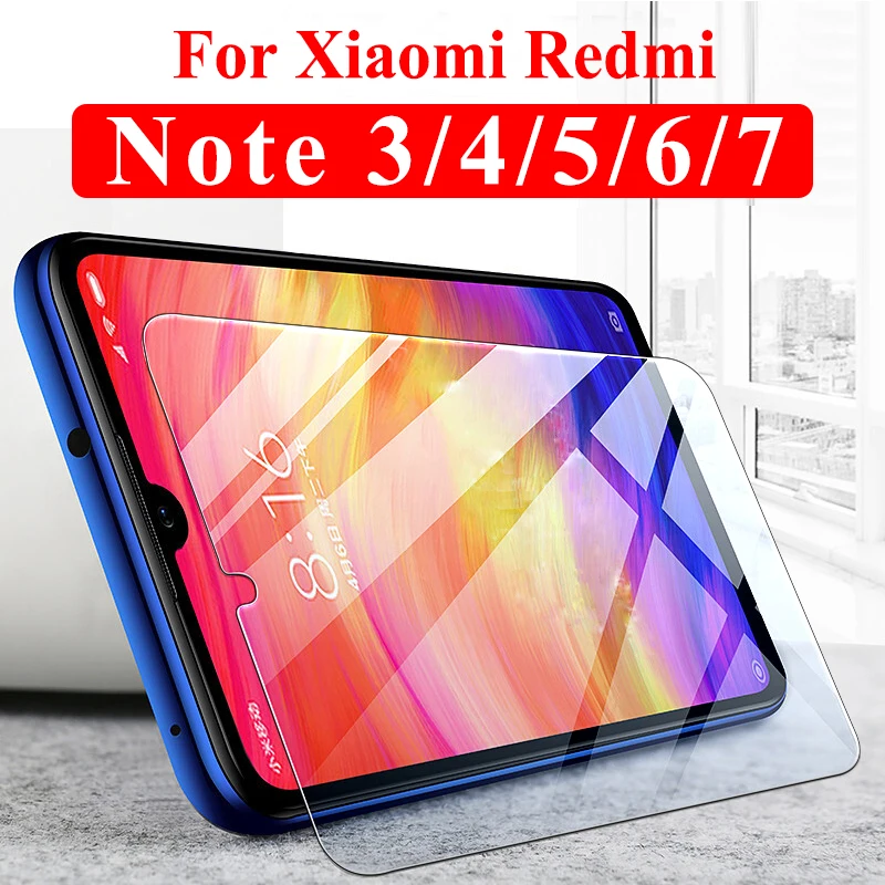 On the for xiaomi redmi note 6 pro glass protective 5a ksiomi readmi 5 a 4 3 tempered mi 7 screen protector note5 note6 note7 de | Мобильные