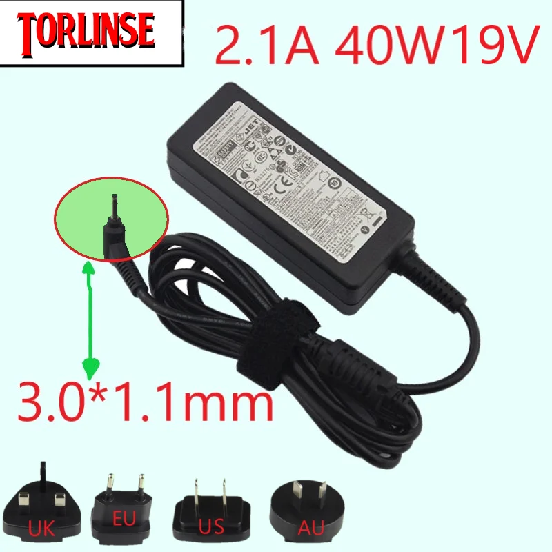 

19V 2.1A 40W 3.0*1.1 Universal AC DC Power Supply Adapter Charger for Samsung N102S N102SP N102 N100 N100SP NETBOOK