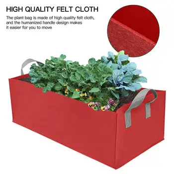 

Planter-Pot Raised Fabric Garden-Bed Vegetable Grow-Bag Square with Handles for 1pcs