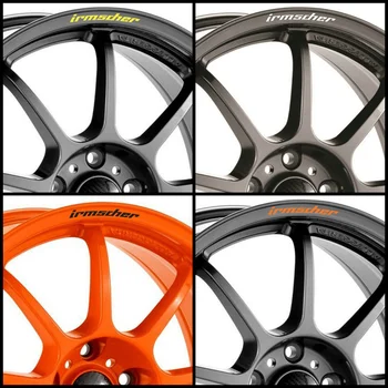 

For x8 IRMSCHER Rims Alloy Wheels Curved Decals Stickers Opel Chevrolet Vauxhall