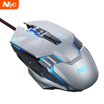 

E-sport Gaming Mouse USB Wired 3200 DPI Mouse Gamer Silent mause 6Buttons Ergonomic with Backlight PC Mice For Mac Laptop Game