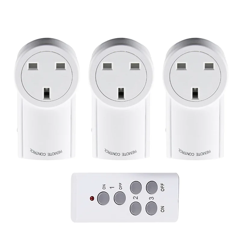 

Universal for Socket Power Outlet 433Mhz Wireless Remote Control Smart Socket Plug for Broadlink RM Pro+ Indoor Home 1 TX To 3 R