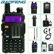 BaoFeng – Radio bidirectionnelle double bande 5 watts BF F8HP (UV 5RT), VHF 136 174MHz et UHF 400 520MHz, Kit complet avec batterie