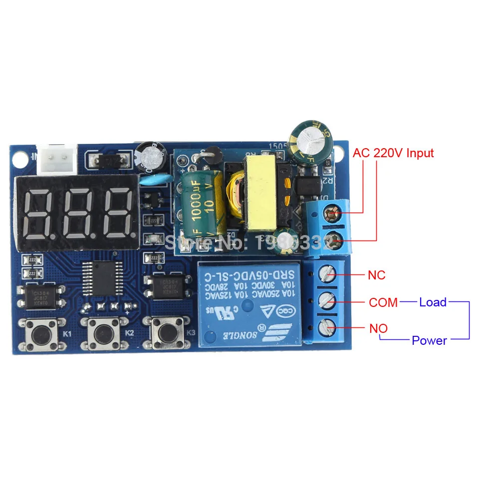 AC 110V 220V 5A светодиодный дисплей цикл запуска реле времени задержки PLC таймер переключатель