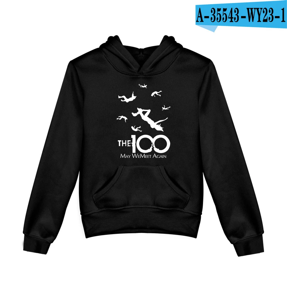 

The 100 Hoodies The Hundred Kids Sweatshirt Science Fiction American Dramas Harajuku Fashion Boy/girl's Casual spring hoodeie