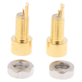

1Pair Gold Plated Pure Copper MMCX Female Jack Solder Wire Connector Plug diameter 3.5mm