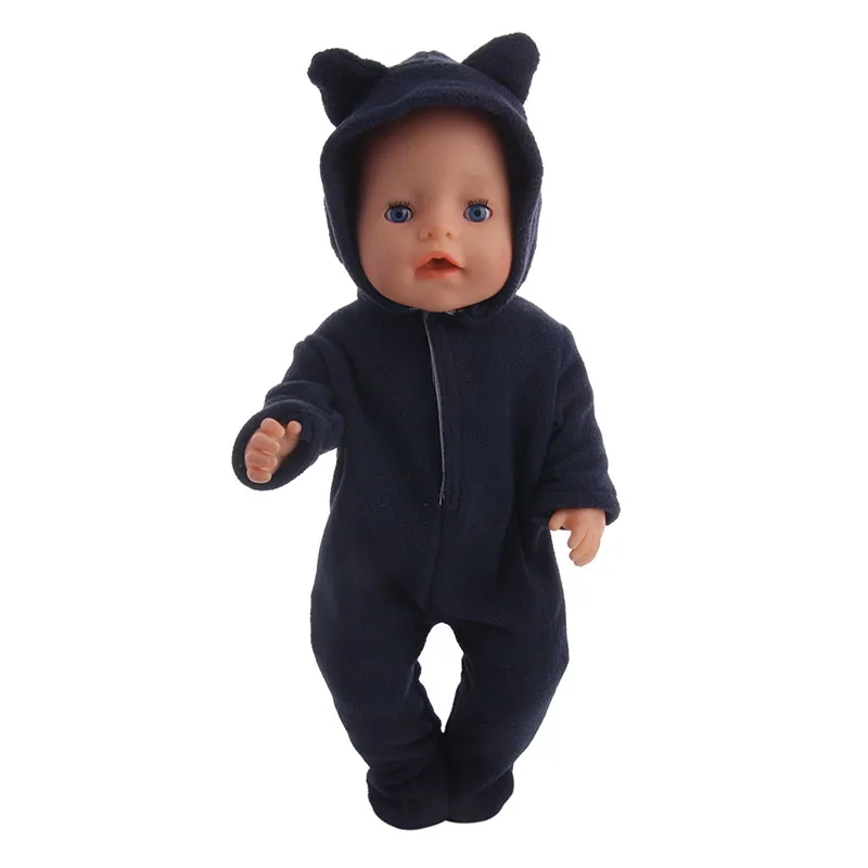 Black Series Skirt Sweater Fashion Fit 18-Inch American Doll And 43cm Reborn Baby Doll, Our Generation, Christmas Gifts For Girl 10